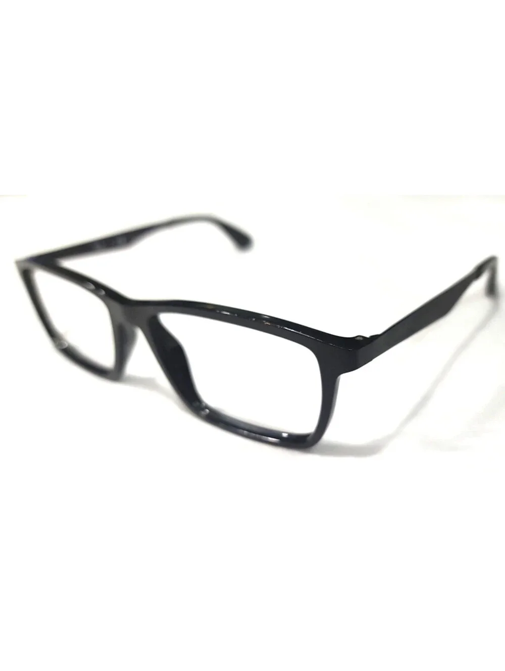 Ray Ban RB7056 2000 Black Square Eyeglasses Frame 53-17 145 Read Striped Screws